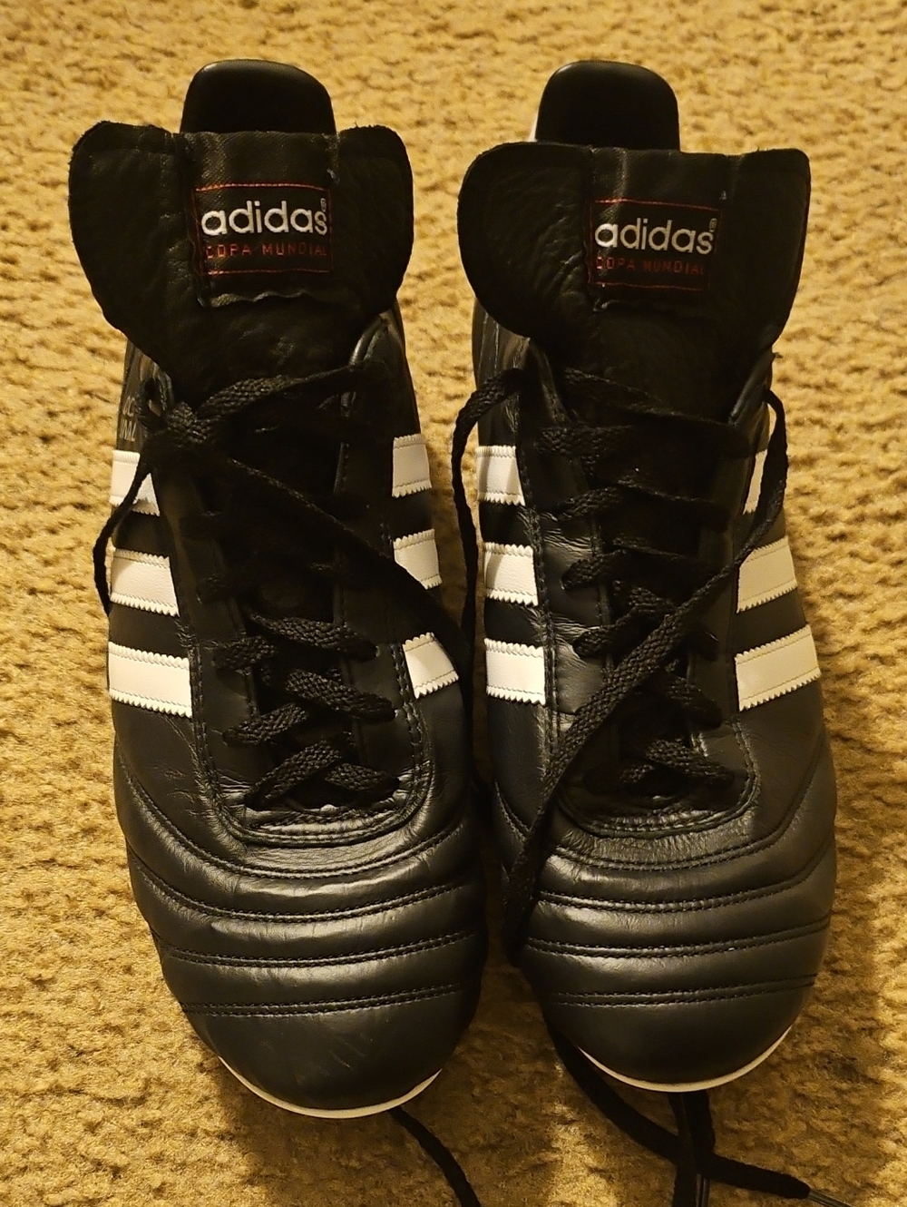 adidas Black and White Copa Mundial Soccer Cleats
